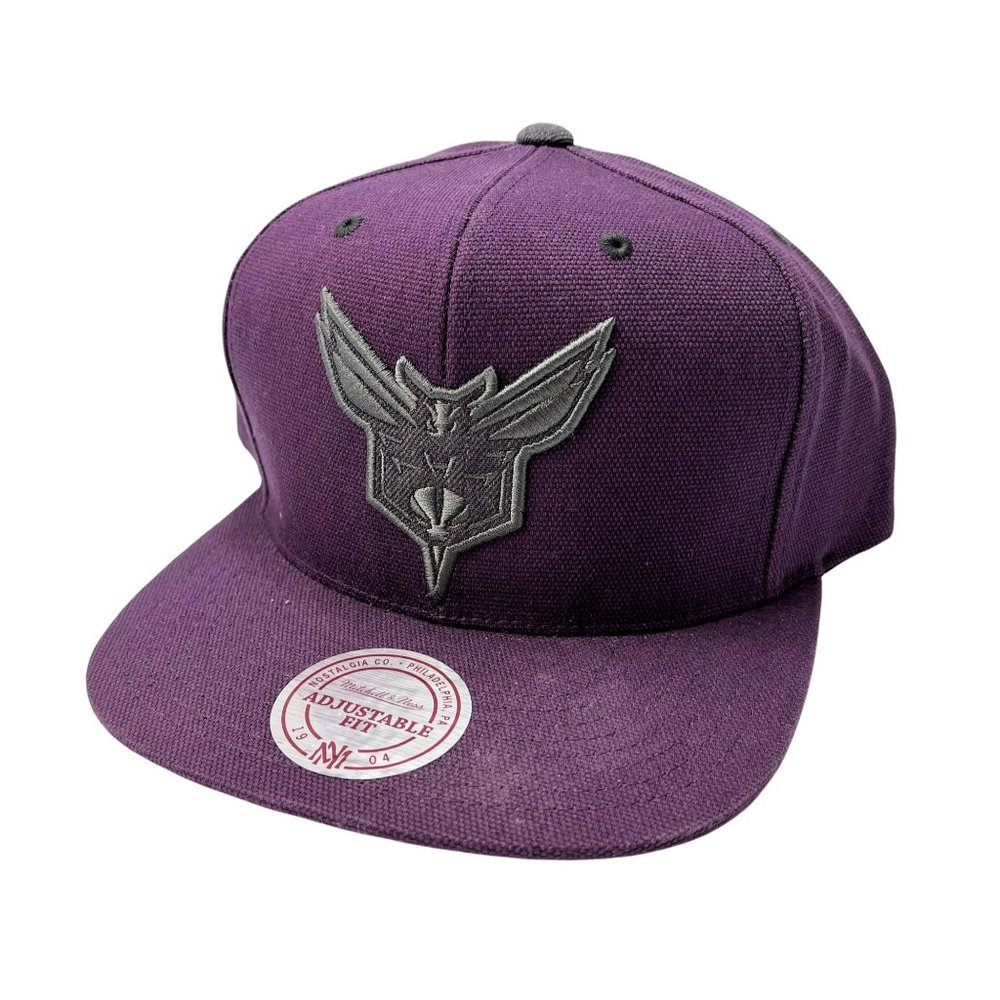Mitchell Ness Charlotte Hornets purple snapback hat